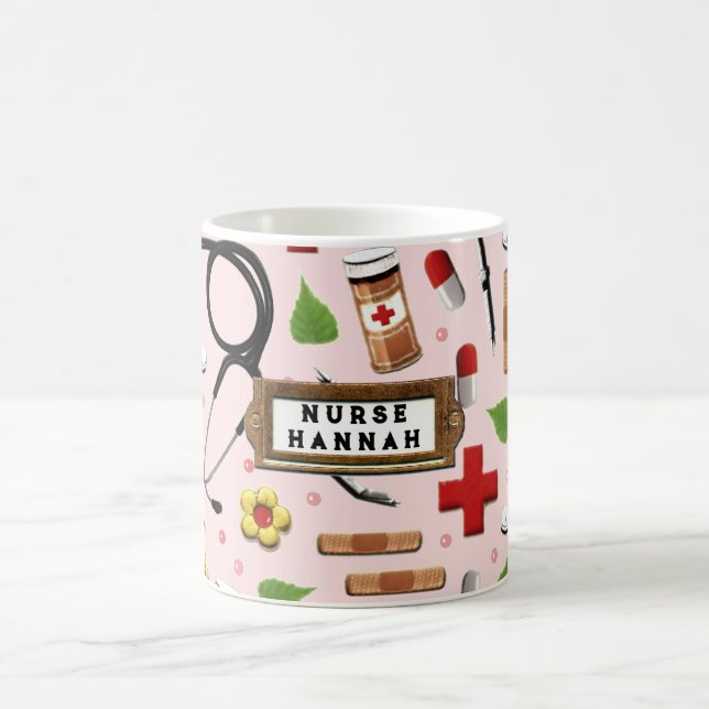 Infirmière Café Personnalisé Mug (Centre)