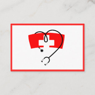 infirmière carte de visite