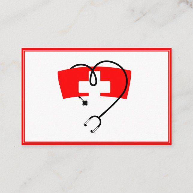 infirmière carte de visite (Devant)