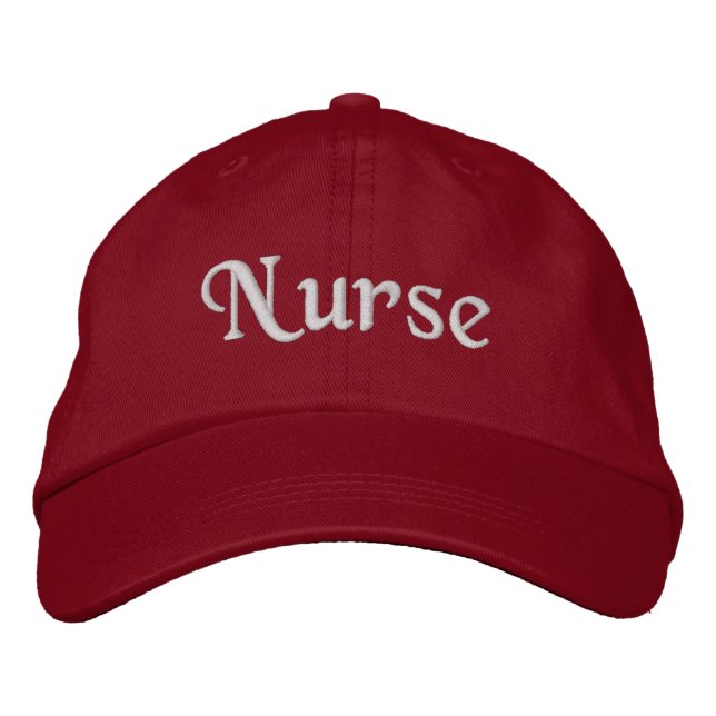 Infirmière Casquette de baseball brodée | Casquett (Devant)