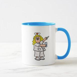 Infirmière Chubby avec Capsule et verre de Mug d'e