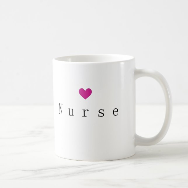 Infirmière Coeur Mug (Droite)