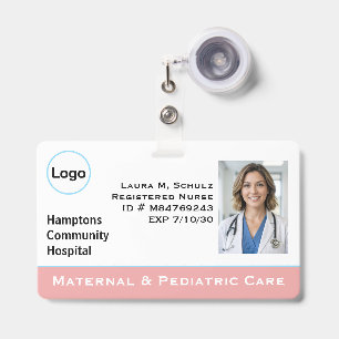 Infirmière diplômée Badge nominatif personnalisabl