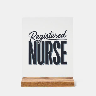 Infirmière diplômée Script Typographie Vector Desi
