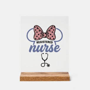Infirmière diplômée stéthoscope à ruban graphique