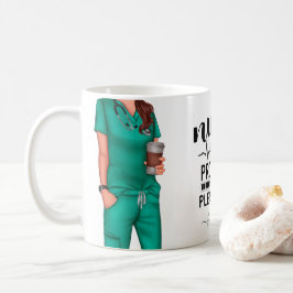 Infirmière en cours Mug de café personnalisé