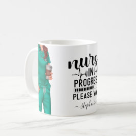 Infirmière en cours Mug de café personnalisé