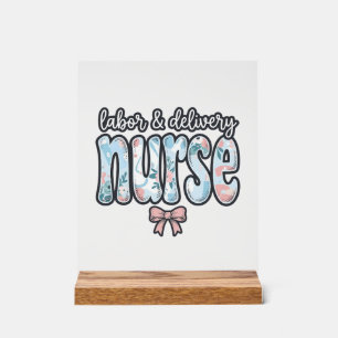 Infirmière en salle d'accouchement Chemise florale