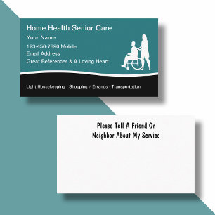 Infirmière en santé Aide soignante Carte de visite