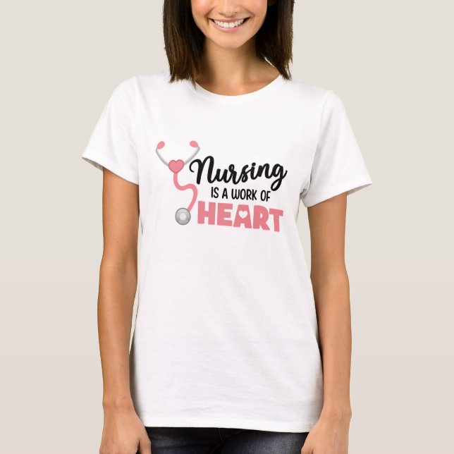 Infirmière Est Une Oeuvre De Coeur T-shirt Infirmi (Devant)