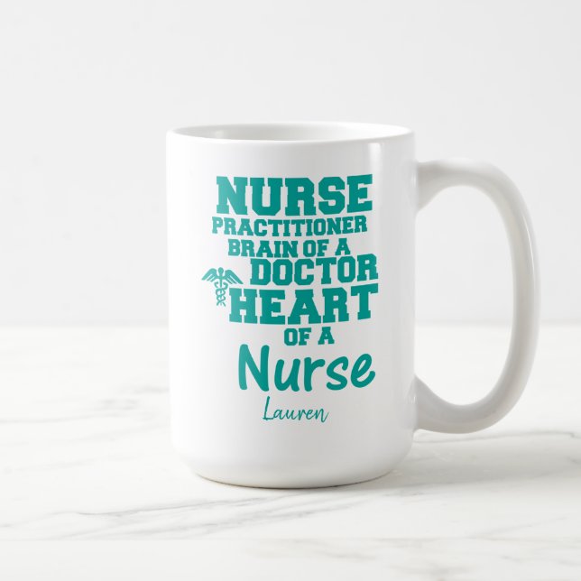 Infirmière Funny personnalisée Praticien Café Mug (Droite)