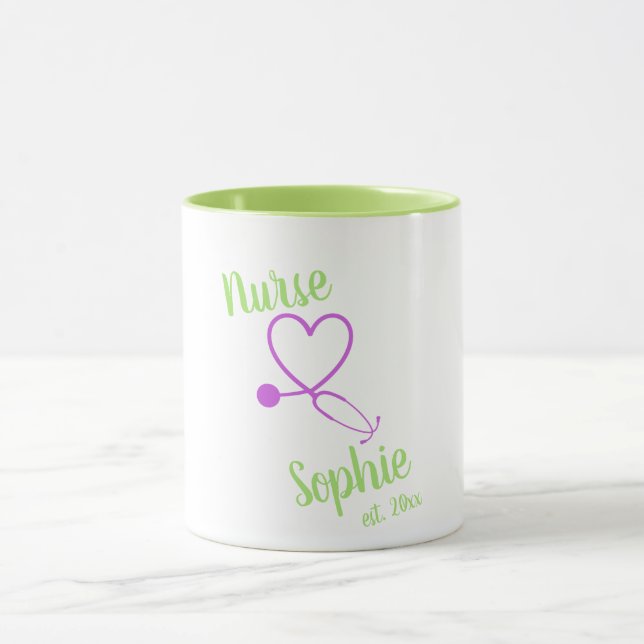 Infirmière Graduation Mug Cadeau Personnalisé Ajou (Centre)