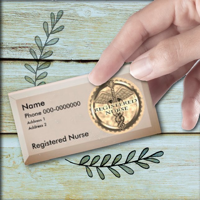 Infirmière inscrite Carte de visite de nom personn (Créateur téléchargé)