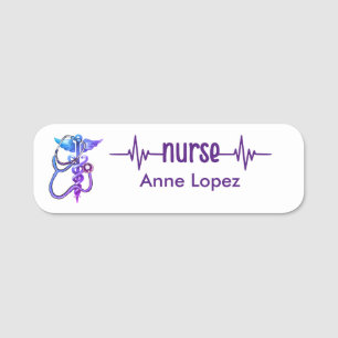 Infirmière inscrite Infirmière RN Badge Purple Min