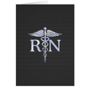 Infirmière inscrite RN Caduceus Snakes