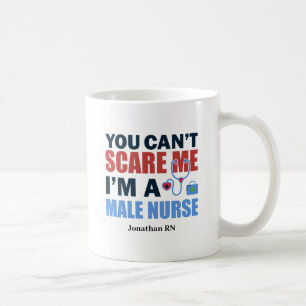 Infirmière masculine amusante Mug de café personna