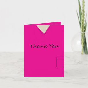 Infirmière Médicale Scrubs Hot Pink Merci personna