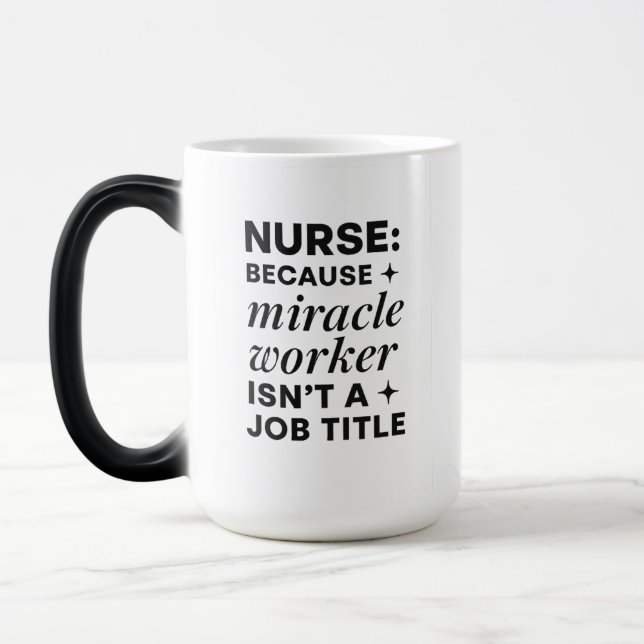 Infirmière Miracle Worker mug (Gauche)