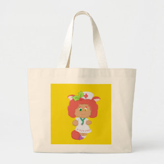 Infirmière Neko - sac fourre-tout enorme jaune de