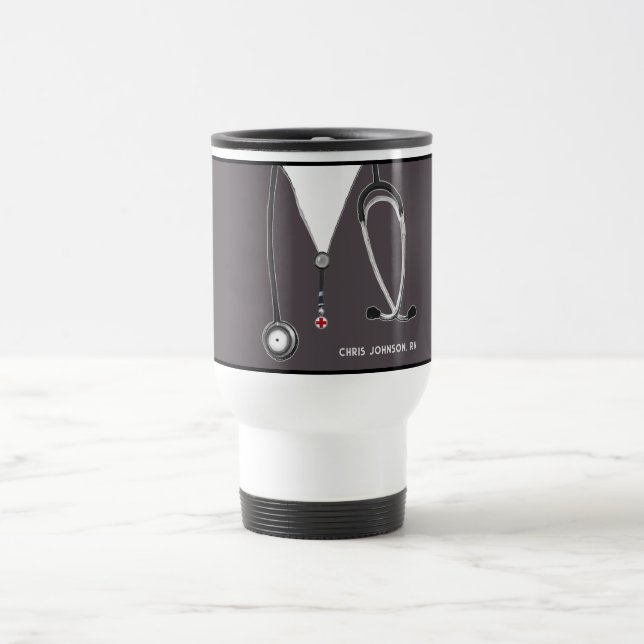 Infirmière personnalisée Collectif Voyage Mug (Centre)