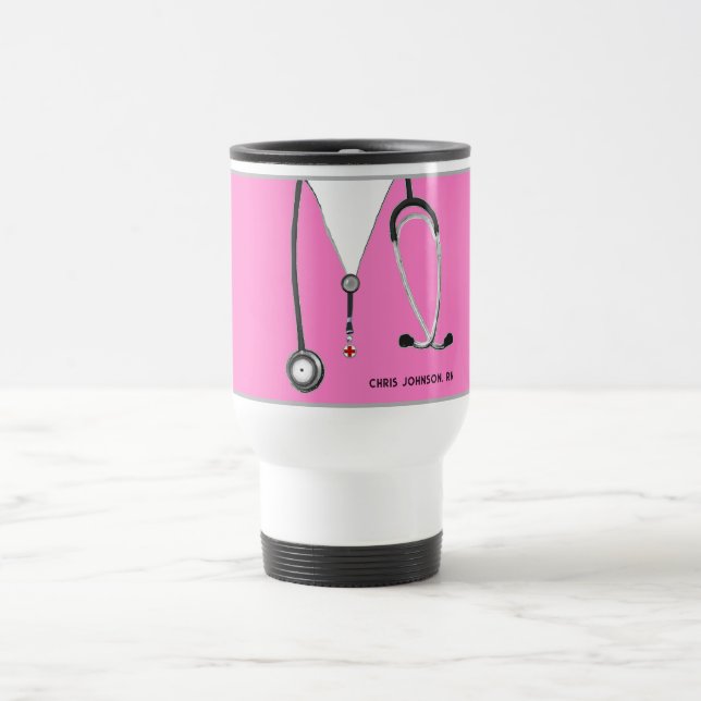 Infirmière personnalisée Collectif Voyage Mug (Centre)