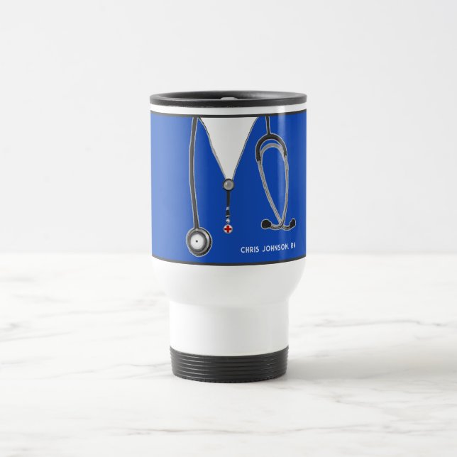 Infirmière personnalisée Collectif Voyage Mug (Centre)