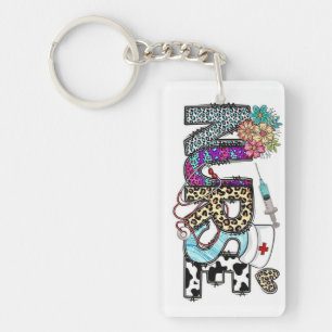 Infirmière Porte - clé acrylique