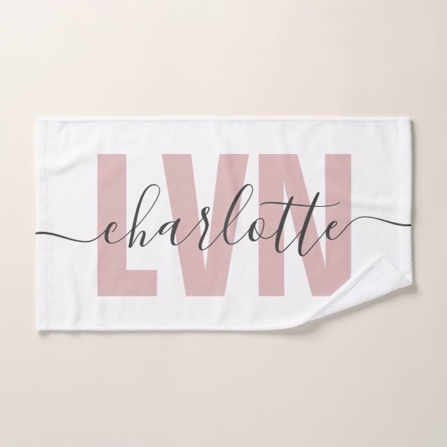 Infirmière professionnelle Chic LVN personnalisée (Serviette à main)