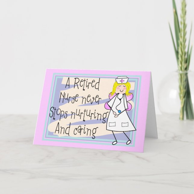 Infirmière retraitée Ange cartes d'art et cadeaux (Devant)