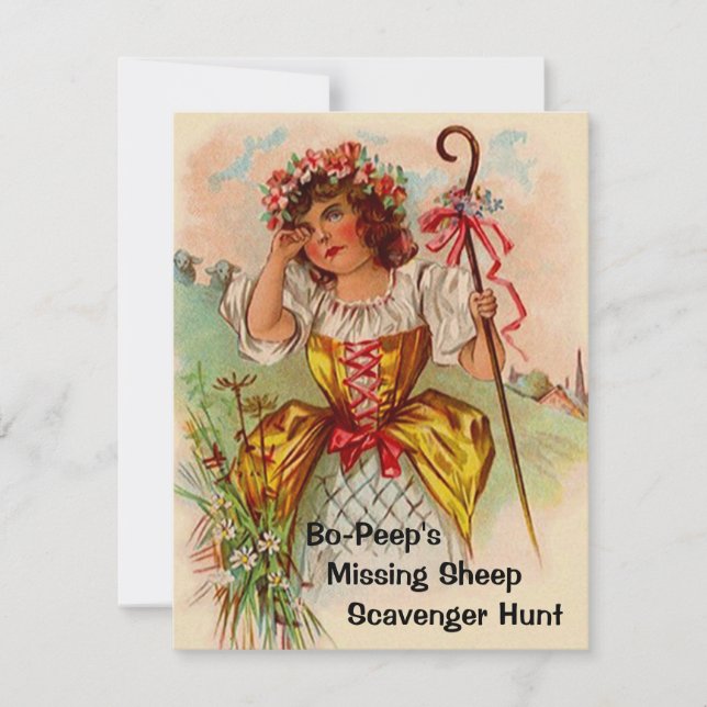 Infirmière Rhyme Fête à thème INVITATIONS (Devant)