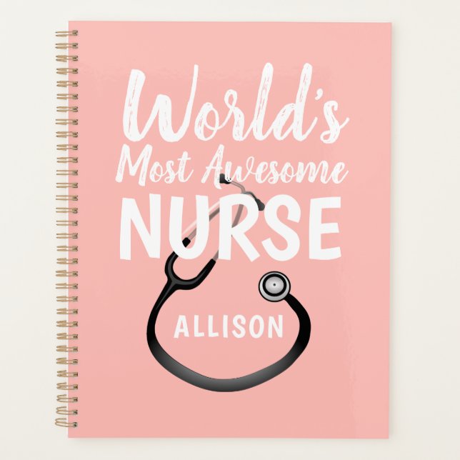 Infirmière rose Médicale personnalisé (Devant)