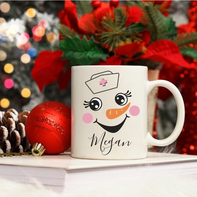 Infirmière Snowman Mug (Créateur téléchargé)