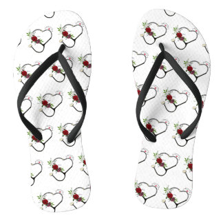 Infirmière stéthoscope floral tongs
