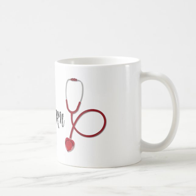 Infirmière, Stethoscope, Mugs Personnalisés (Droite)