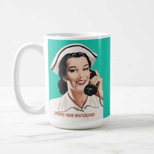 Infirmière vintage Conseils amusants Mug (Gauche)