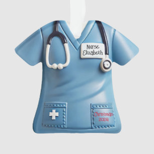Infirmières Scrubs Chemise Personnalisée Ornamen d
