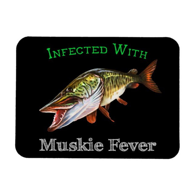 Infiziert mit Muskie Fieber Magnet (Horizontal)