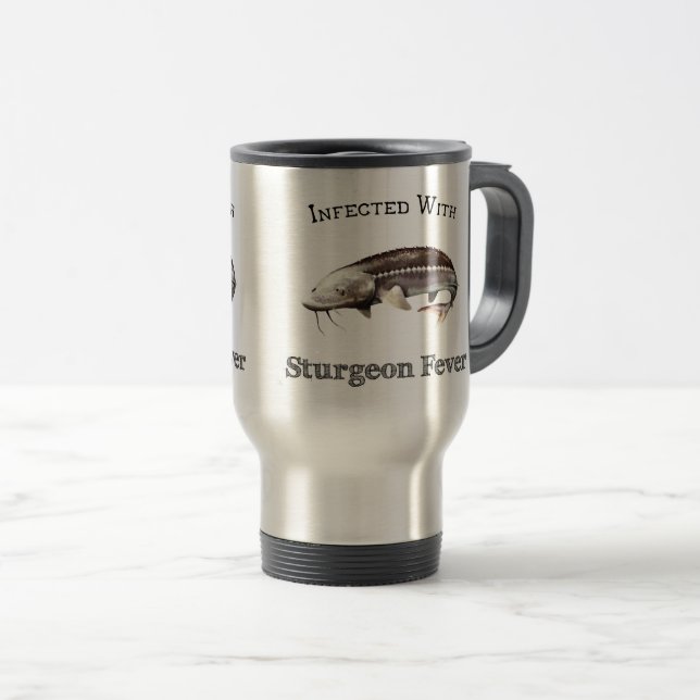 Infiziert mit Sturgeon Fieber Reisebecher (VorderseiteRechts)