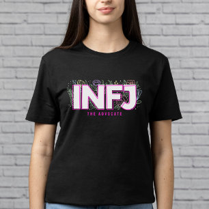 INFJ Einführung Label MBTI Personality Type Floral T-Shirt