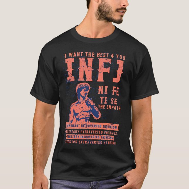 INFJ Persönlichkeitsgeschenke für Weihnachten, hey T-Shirt (Vorderseite)