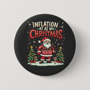 Inflation hat mir Weihnachten Weihnachtsökonomie g Button
