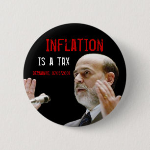 Inflation ist eine Steuer - Vorlage Button