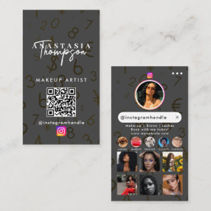 Influencer Beauty Nail Tech Social Media QR-Code Visitenkarte