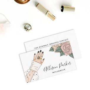 Influencer Blogger Business Card Visitenkarte