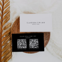 Influencer Formeller Minimalistischer einfacher Qr
