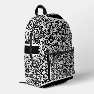 Info-Backpack für benutzerdefinierte QR-Code-Prüfu Bedruckter Rucksack