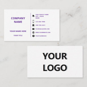 Info-Business-Card für benutzerdefinierte Logo-Nam Visitenkarte