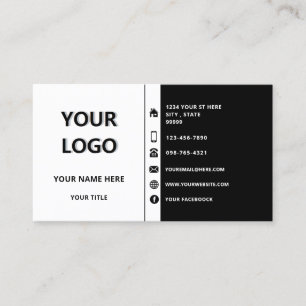 Info-Business-Card für benutzerdefinierte Logo-Nam Visitenkarte