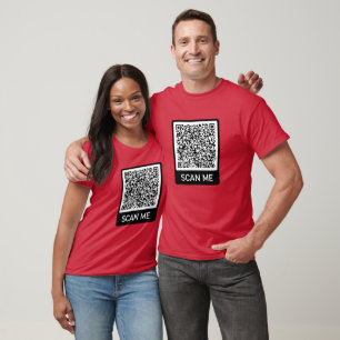 Info d'analyse de code QR personnalisée T-shirt dr