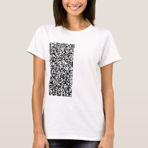 Info d'analyse de code QR personnalisée T-shirt pe